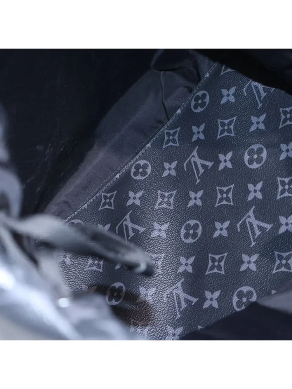 Louis Vuitton Monogram Eclipse Nap Backpack Cover Light Gray - Picture 4 of 6
